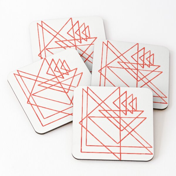 Item preview, Red Geometric Triangles designed and sold by OyeMoye.