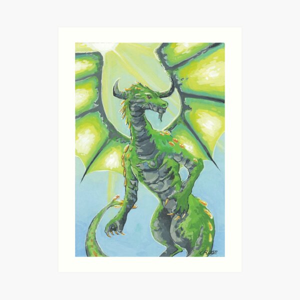 Taurus Dragon Art Print