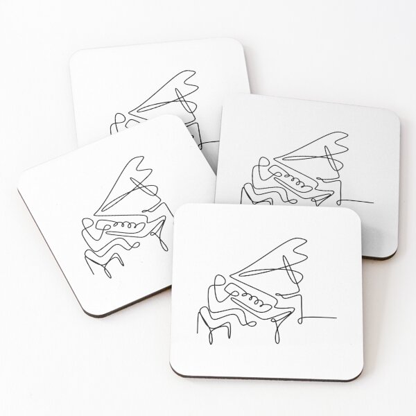 Item preview, One Line Art Playing Piano Line Drawing Continuous Line designed and sold by Oneline4life.