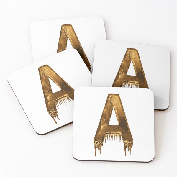 Item preview, Gold Drip Alphabet Letter A designed and sold by MPowerTeez.