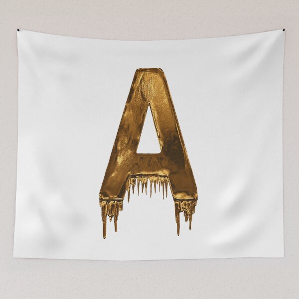 Artikelvorschau, Gold Tropf Alphabet Buchstabe A. entworfen und verkauft von MPowerTeez.