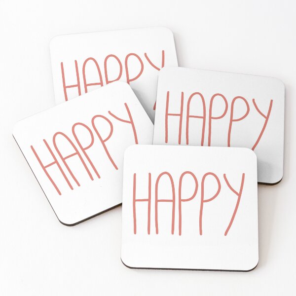 Item preview, Happy Aesthetic Word Slogan designed and sold by millafrlan.