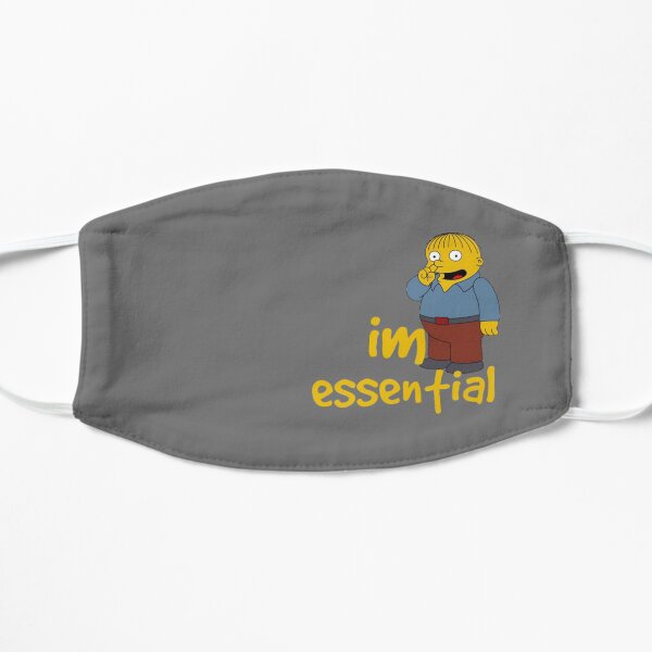 Funny ralph wiggum picking nose I'm essential Mask