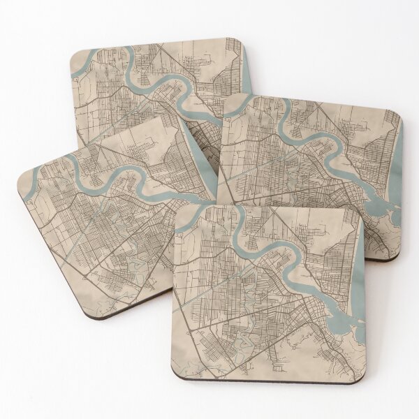 Item preview, Itajai Sepia Map designed and sold by CPTVDesign.