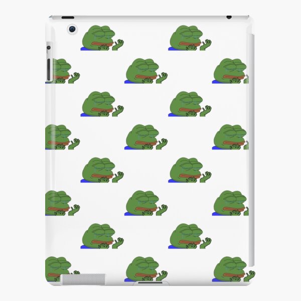 Funda Y Vinilo Para Ipad Pepe Hands Llorando Rana Meme Twitch Emote De Fruitfulmerch Redbubble