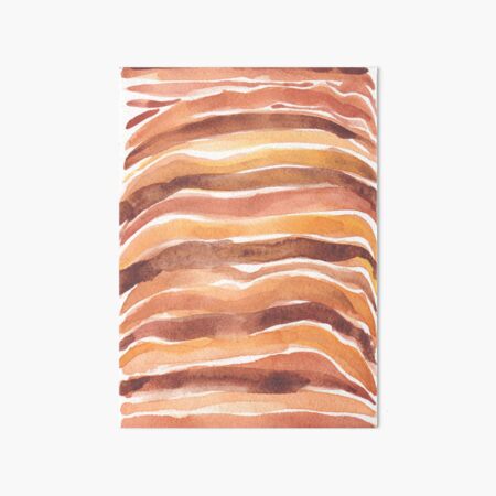 Tiger animal print_hand painted watercolour Art Board Print