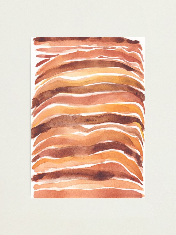 Alternate view of Tiger animal print_hand painted watercolour Photographic Print