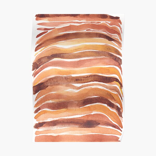 Tiger animal print_hand painted watercolour Poster