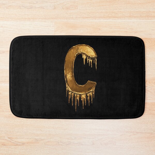 Item preview, Gold Drip On Black Alphabet Letter C designed and sold by MPowerTeez.