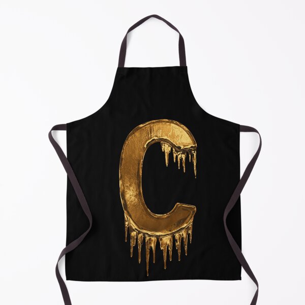 Item preview, Gold Drip On Black Alphabet Letter C designed and sold by MPowerTeez.