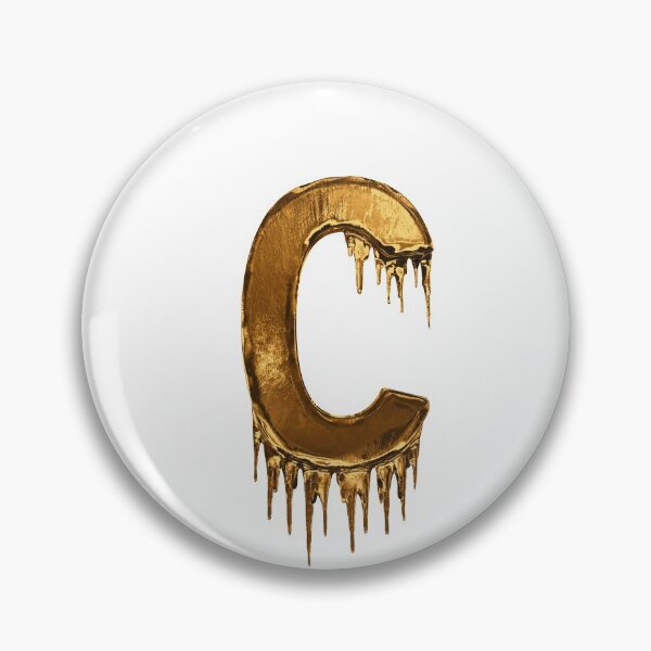 Item preview, Gold Drip Alphabet Letter C designed and sold by MPowerTeez.
