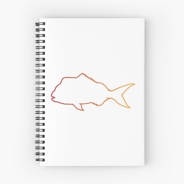 Item preview, Pesca de pargo (contorno naranja degradado) designed and sold by DavidToolan.