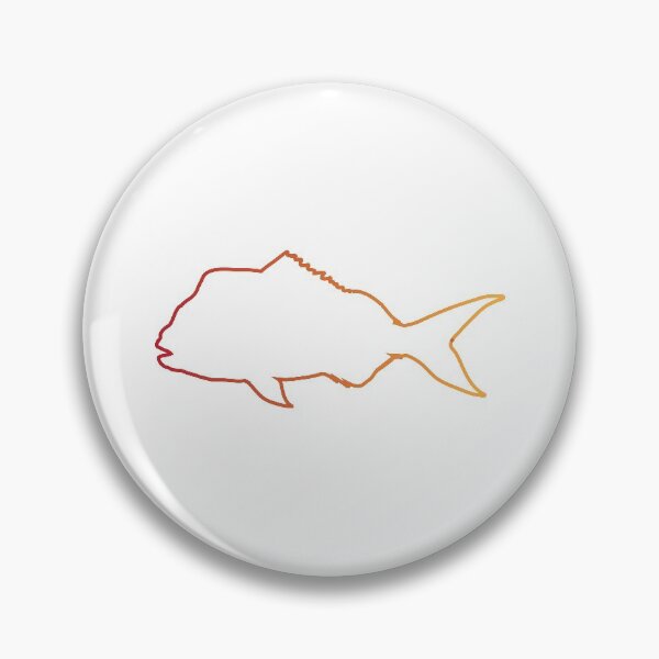Item preview, Snapper Fishing (Gradient Orange Outline) designed and sold by DavidToolan.