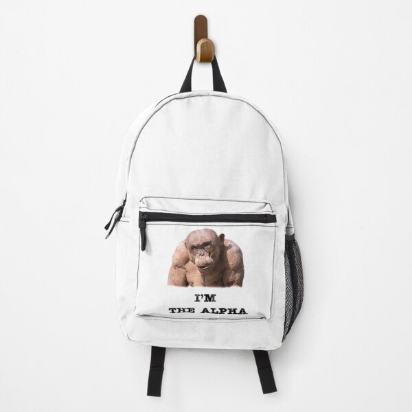 Item preview, Jambo The Hairless Chimp I'm The Alpha (Black Text) designed and sold by rawshutterbug.