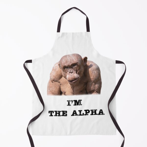 Item preview, Jambo The Hairless Chimp I'm The Alpha (Black Text) designed and sold by rawshutterbug.