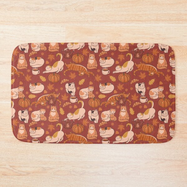 Item preview, Pattern with cats. Autumn mood. designed and sold by burbura.