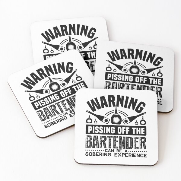 Item preview, warning pissing off the bartender designed and sold by JaMatt1983.