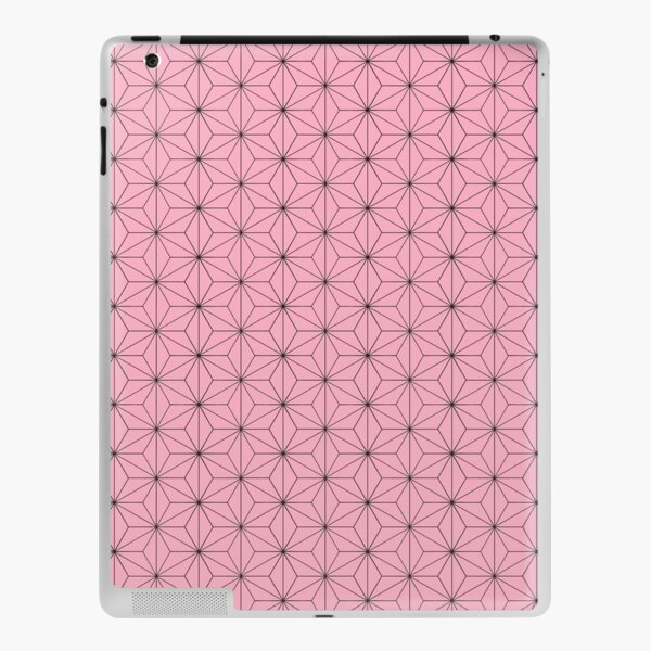 Nezuko's Kimono Pattern: Traditional Japanese Pink Asanoha Pattern, Demon Slayer iPad Skin