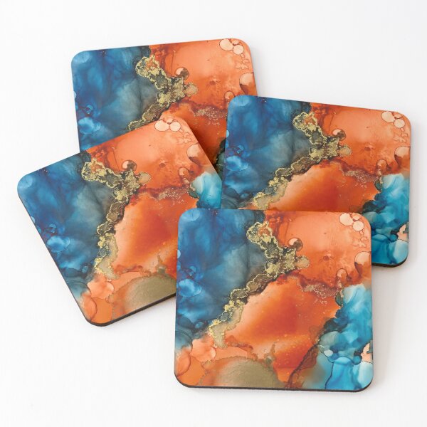 Item preview, Copper and Blue designed and sold by ArtandAquarelle.