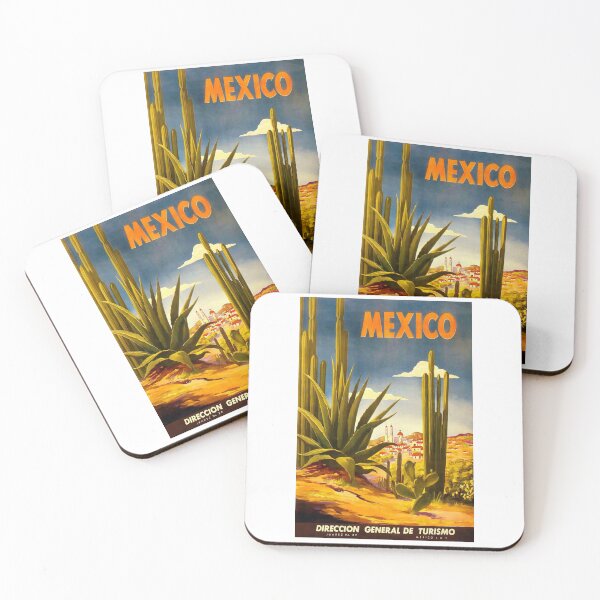 Item preview, Vintage Mexico Mexican Village with Cactus Travel designed and sold by digitalvintage.