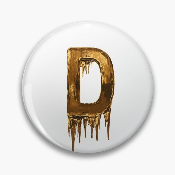 Item preview, Gold Drip Alphabet Letter D designed and sold by MPowerTeez.