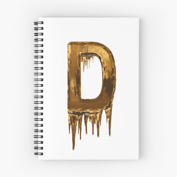 Item preview, Gold Drip Alphabet Letter D designed and sold by MPowerTeez.