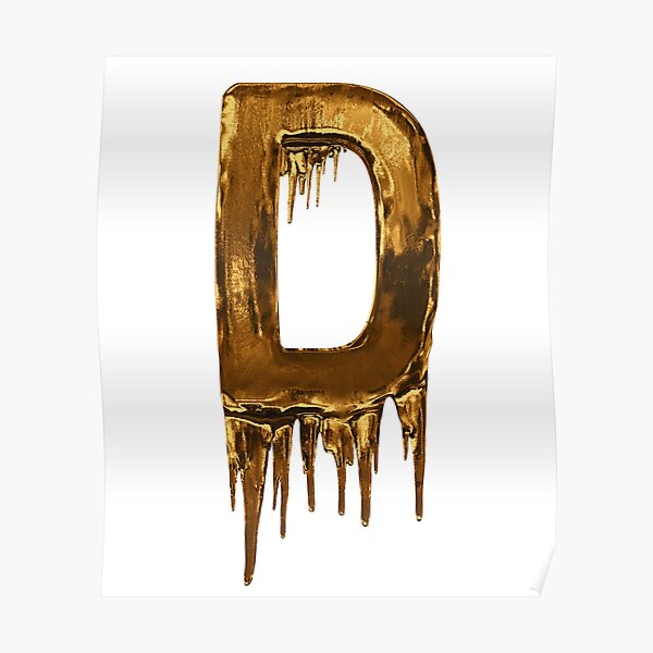 Gold Drip B. Letter + 20