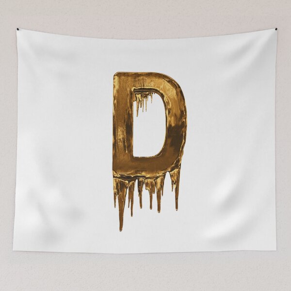 Item preview, Gold Drip Alphabet Letter D designed and sold by MPowerTeez.