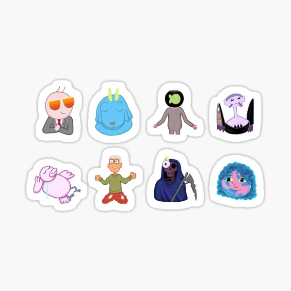 The Midnight Gospel Guests Sticker Sheet Sticker