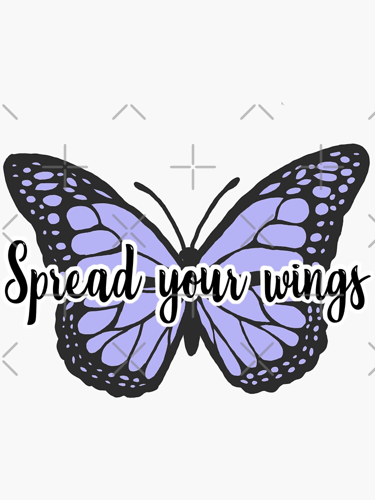 "Spread your wings butterfly sticker" Sticker for Sale by jadaahh