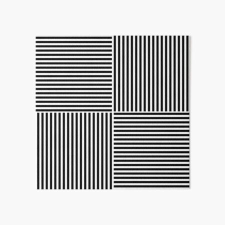 Optical Illusion Art, Horizontal and Vertical Lines ILLusion Art Board Print