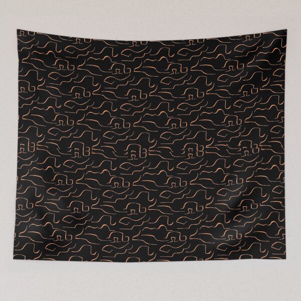 Item preview, Black and Gold Line Pattern designed and sold by EngrVee.