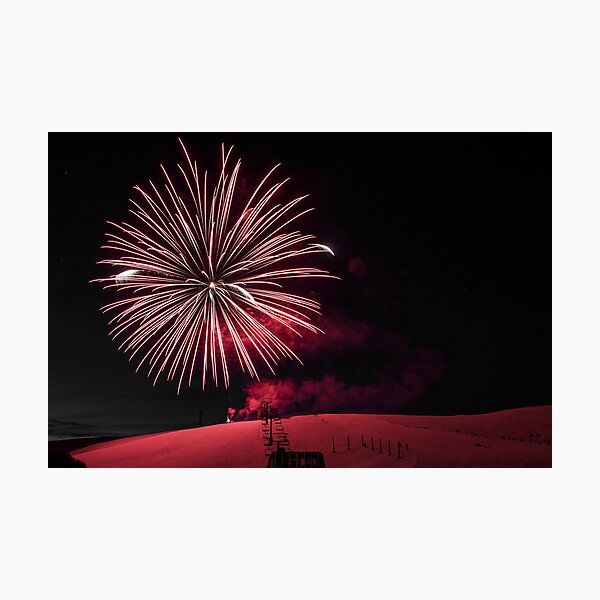 Summit fireworks Photographic Print