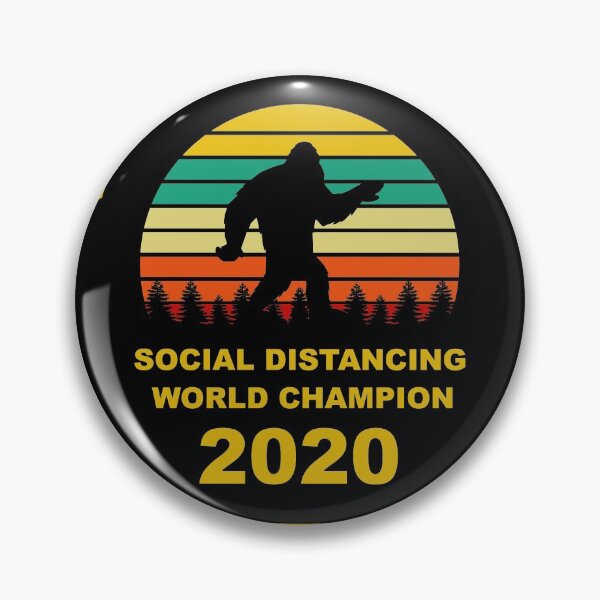 Item preview, Social Distancing World Champion 2020 Sasquatch Yeti Big Foot Bigfoot designed and sold by Draculaura2009.