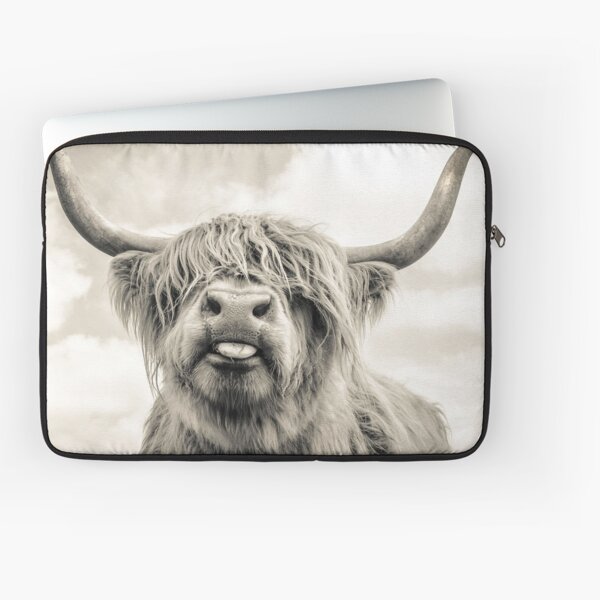 Cheeky Highland Cow  Laptop Sleeve