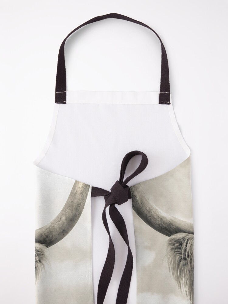 Alternate view of Cheeky Highland Cow Apron