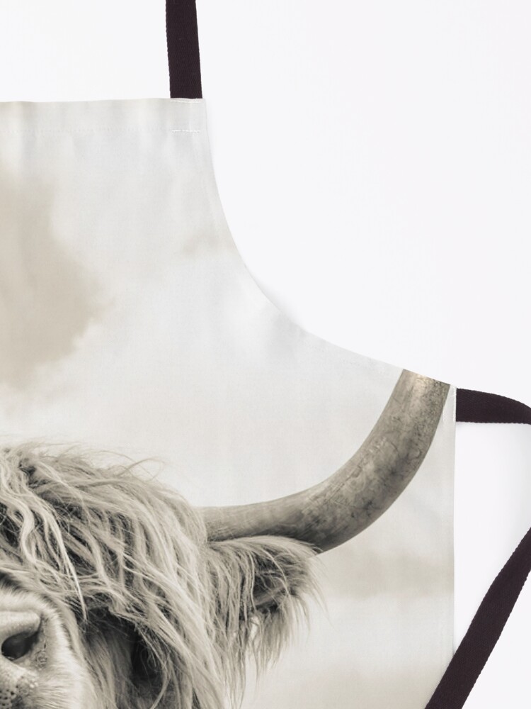 Alternate view of Cheeky Highland Cow Apron