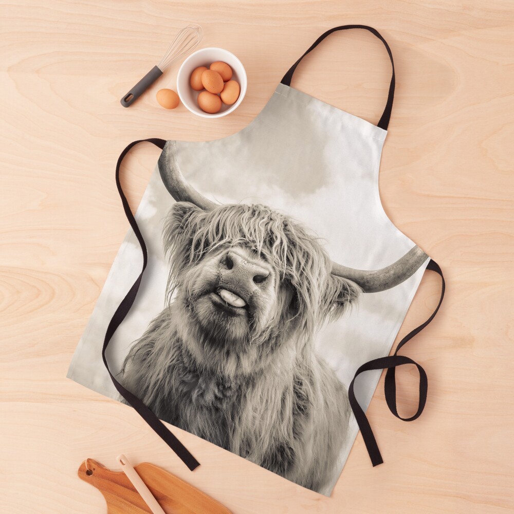 Cheeky Highland Cow Apron