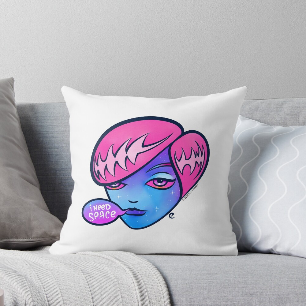 Item preview, Throw Pillow designed and sold by sadmachine.