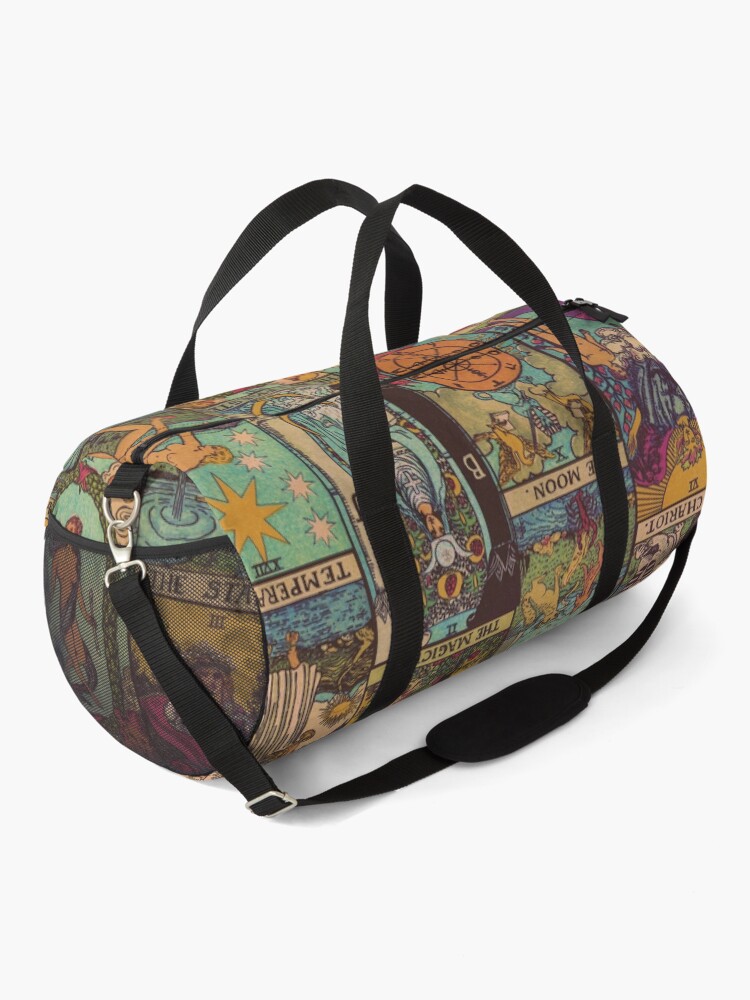 Alternate view of The Major Arcana of Tarot Vintage Patchwork Duffle Bag