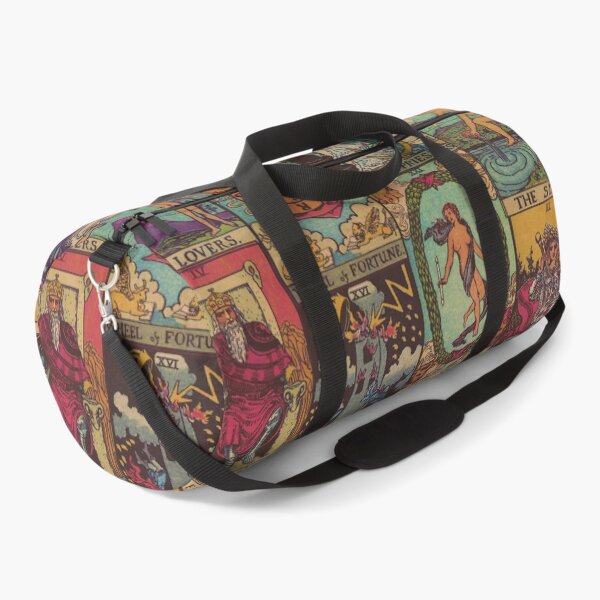The Major Arcana of Tarot Vintage Patchwork Duffle Bag