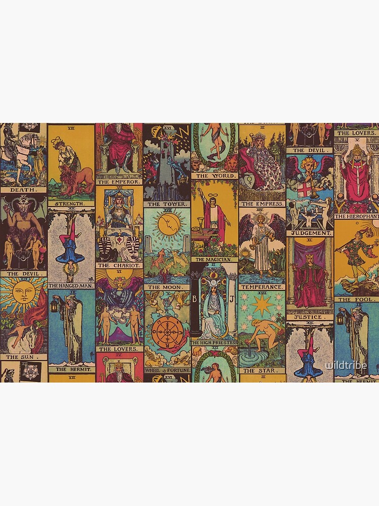 The Major Arcana of Tarot Vintage Patchwork by wildtribe