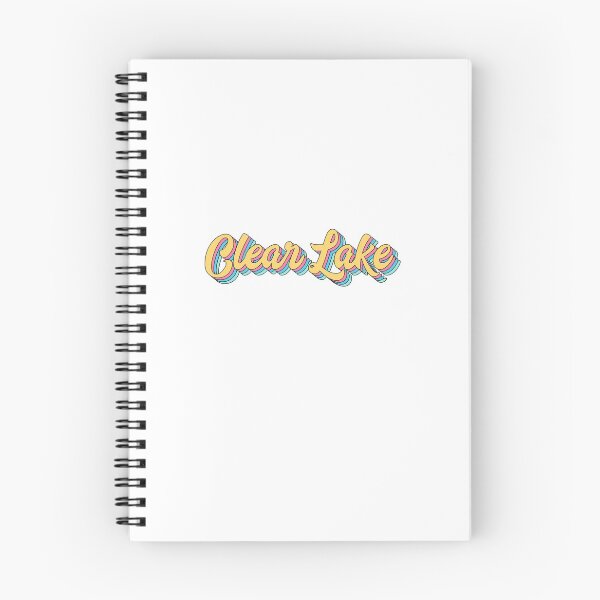 Item preview, Clear Lake Retro Yellow Script designed and sold by modeoftravel.