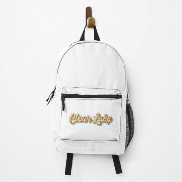 Item preview, Clear Lake Retro Yellow Script designed and sold by modeoftravel.
