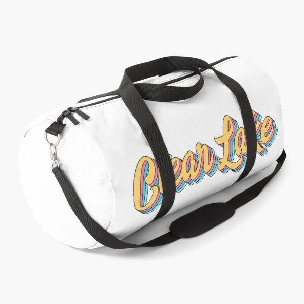 Item preview, Clear Lake Retro Yellow Script designed and sold by modeoftravel.