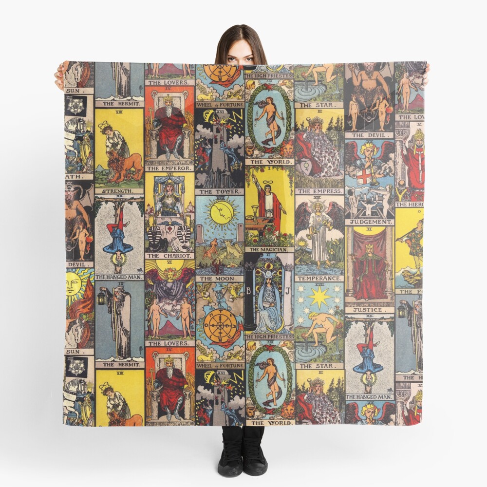 The Major Arcana of Tarot Scarf