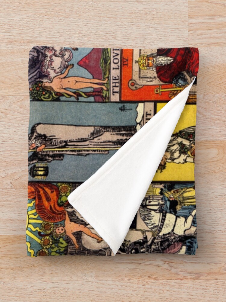 Alternate view of The Major Arcana of Tarot Throw Blanket