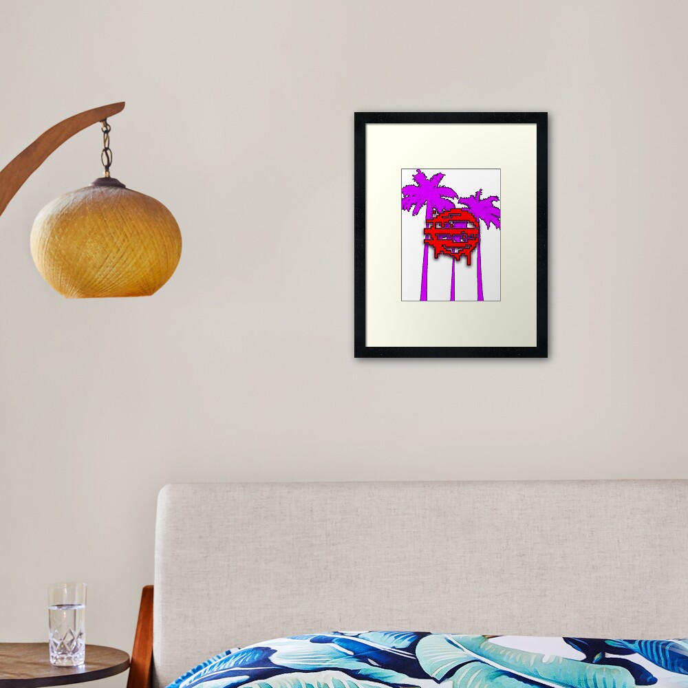 50 Blessings Symbol Framed Art Print By Holmeqweest Redbubble - hotline miami 50 blessings symbol small roblox