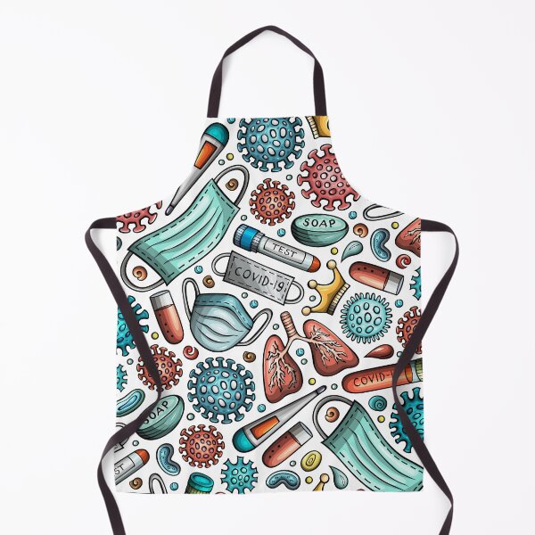Item preview, corona virus cartoon seamless pattern designed and sold by RUCZENO.