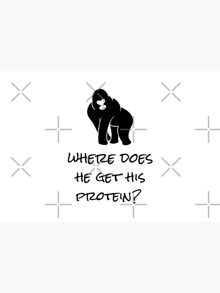 Where Does He Get His Protein? Vegan Foods, Gorilla Muscles. by nikkihstokes